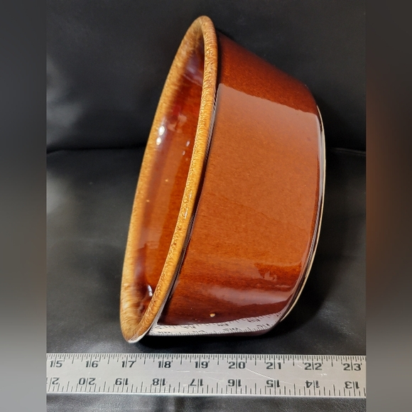 Vintage Pottery Hull USA Oven Proof Brown Drip 10" x 7" Oval Casserole Dish EUC - Picture 6 of 17